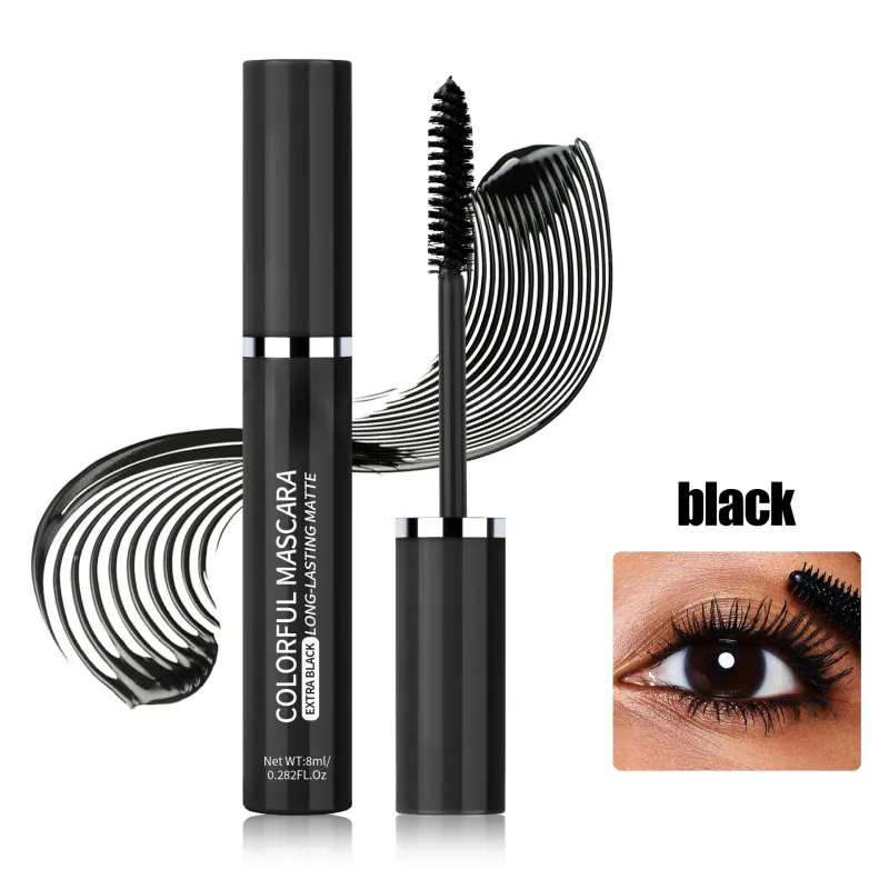 Colored Mascara Eyelashes Blue Pink Green Colorful Waterproof Mascara Charming Long Lasting Curling Mascara Eye Christmas Makeup — image 10