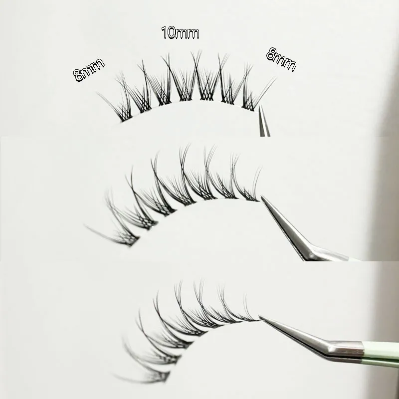 Natural False Eyelashes Slender Transparent Stem Eye Lashes Manga Lashes Novice Eyelash Supplies Korean Eyelashes Stick Makeup — image 4