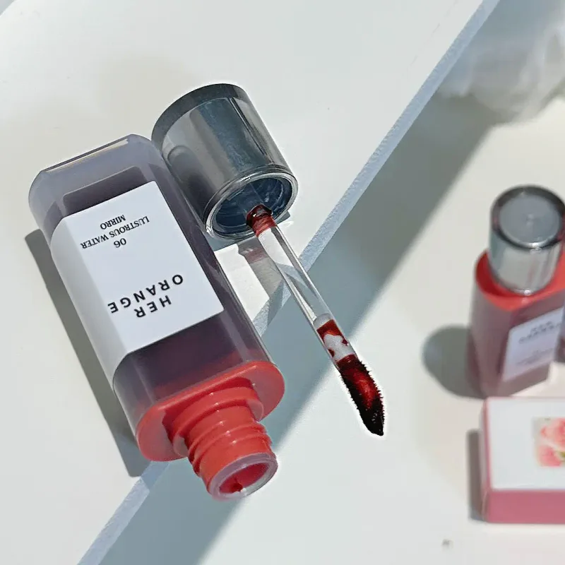 Herorange Hydrating Gloss Lip Tint Watery Texture Plump Glass Lips Long Lasting Non-Dry Dating Daily Makeup — image 6