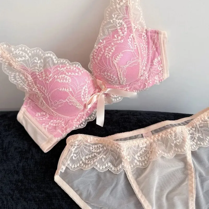 Žhavá novinka Bezdrátová podprsenka Push Up Set Dámské Malé poprsí Shromážděte Side Support Proti povisnutí Sexy měkké spodní prádlo na denní nošení 32‑38ABC — image 7
