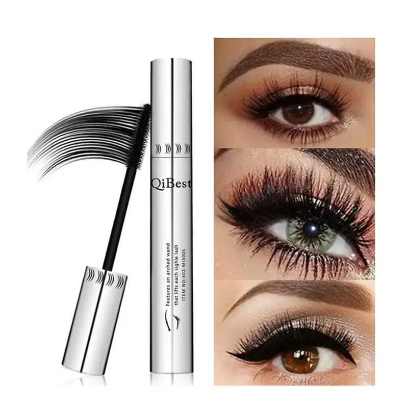 Black Mascara Eyelashes Mascara 4D Silky Eyelashes Lengthening Eyelashes Makeup Waterproof Mascara Volume Eye Cosmetics — image 1