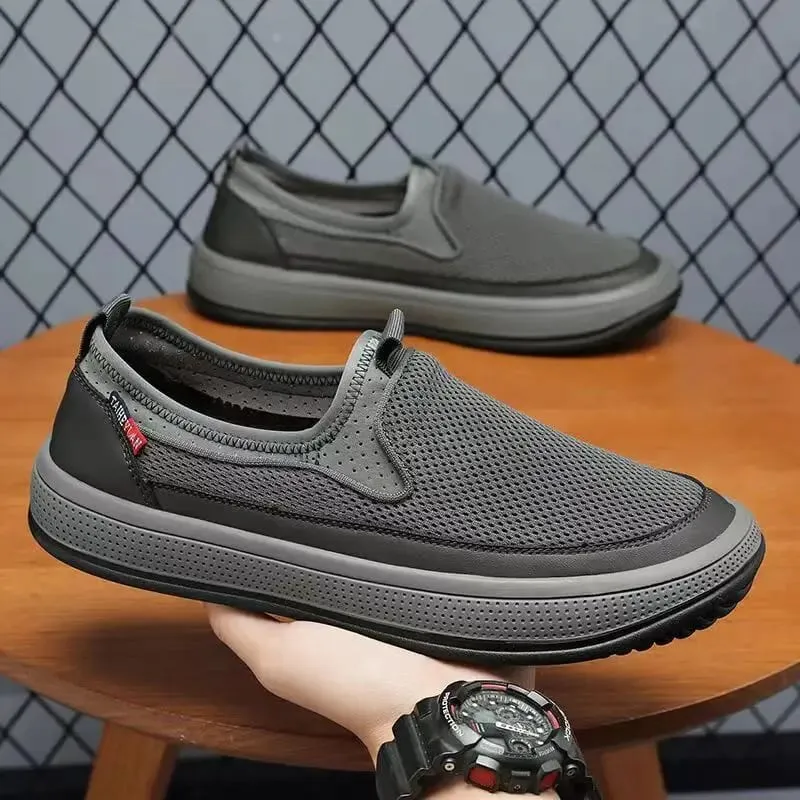 Men's Shoes Summer 2025 Old Beijing Cloth Shoes Mesh Surface Super Breathable Men's Summer Breathable Sports Mesh Shoes