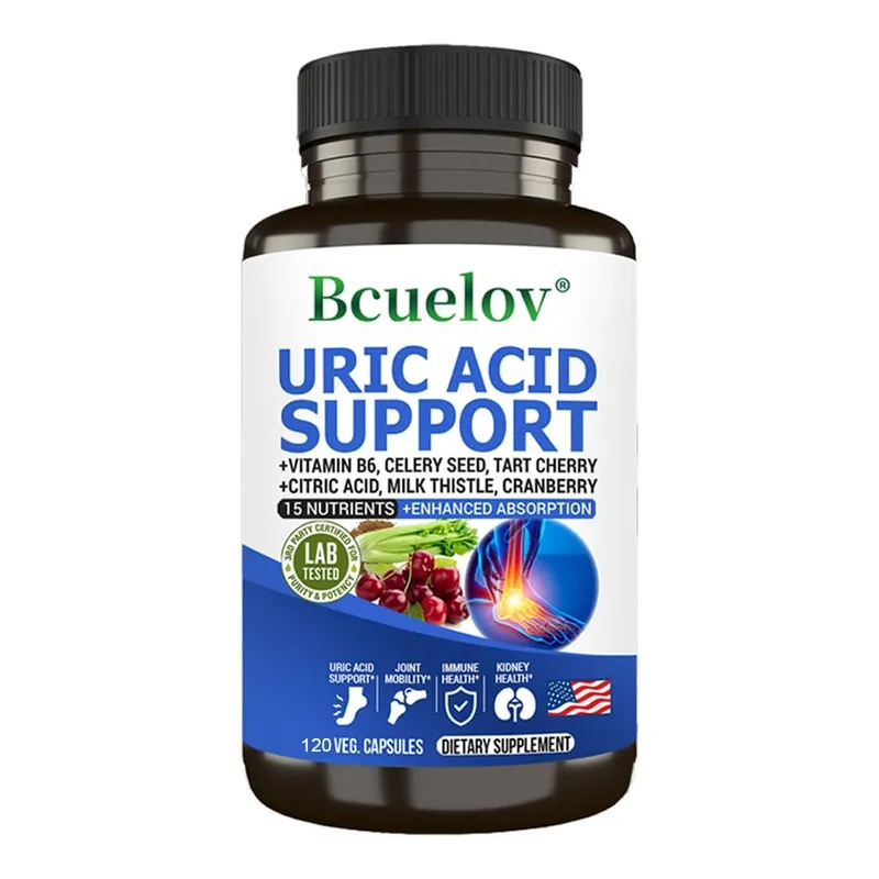 Uric Acid Cleanse Detox Capsules - Daily Dietary Supplement Helps Balance Kidneys and Promote Joint and Urinary Tract Health