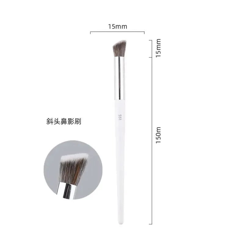 1pc White Powder Makeup Brushes 3D Liquid Foundation Base Make up Brush Eyeshadow blending Detail Face Eye Concealer Beauty tool — image 2