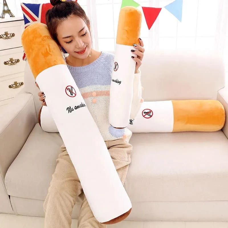 Creative Smoking Cylindrical Sleeping Cushion Cigarette Pillow Plush Toys Fashion Boyfriend Birthday Gift — image 3