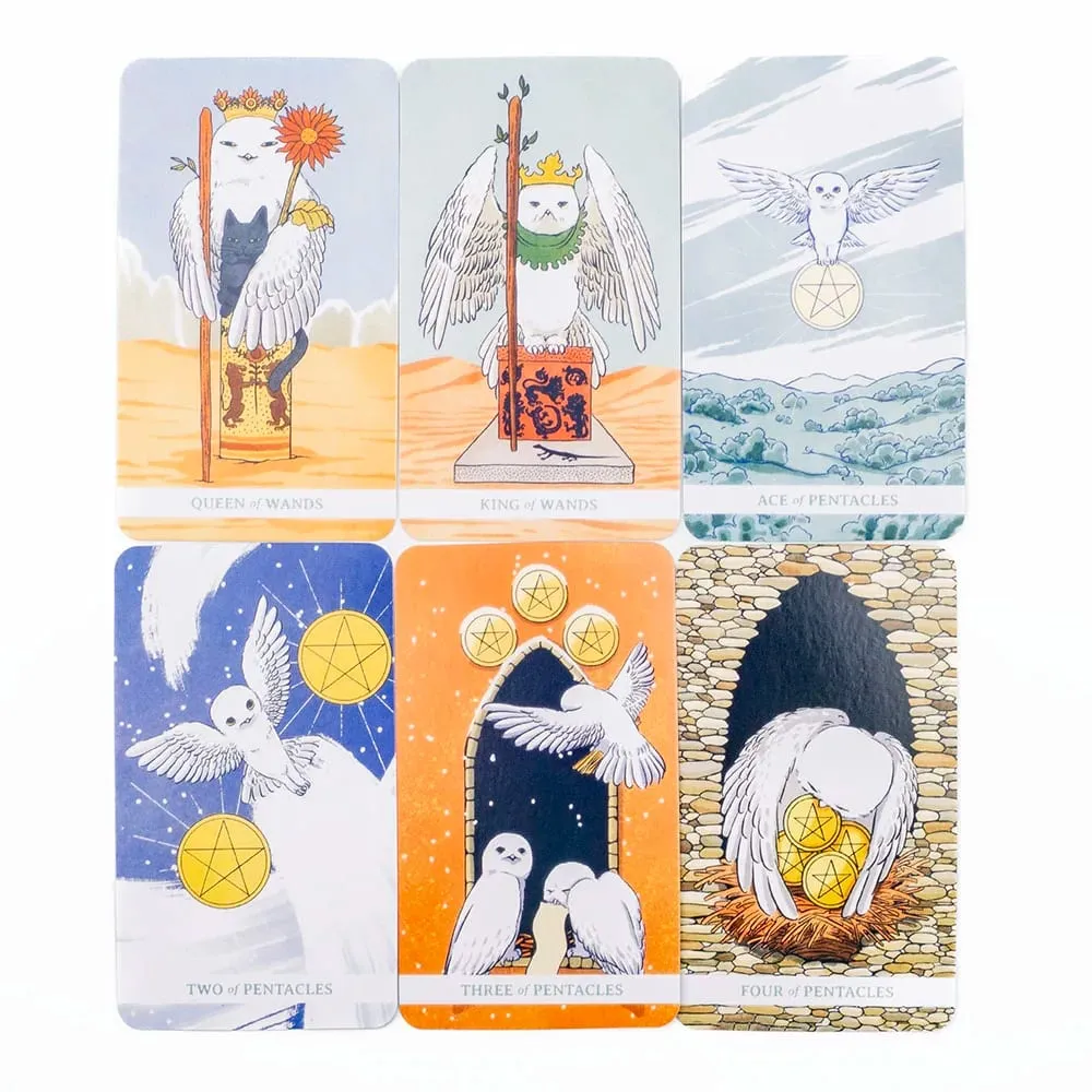 White Winny Tarot Fortune Telling Divination 80 Cards Deck & PDF Guidebook for Intuitive Readings & Self Discovery Board Game — image 4