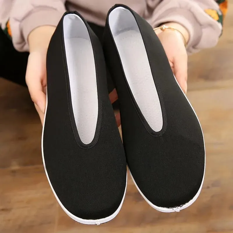 Traditional Chinese Kung Fu Cotton Shoes Tai Chi Martial Arts Training Cloth Shoes Breathable and Durable Sports Shoes