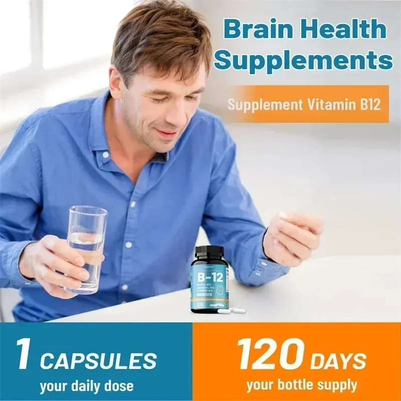 Vitamin B12 - Promotes Brain Health Boosts Cellular Energy Improves Mood Maintains Mental Clarity and Increases Energy