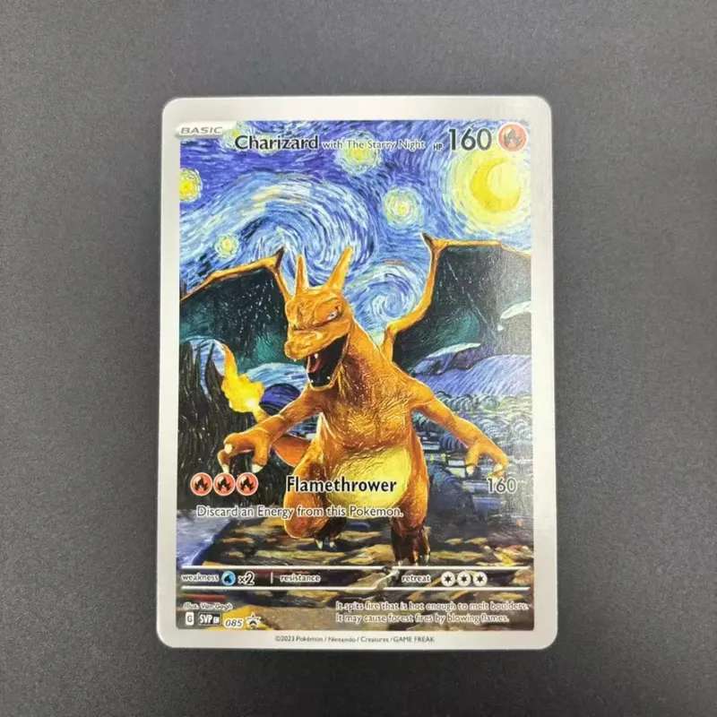 DIY Collection Cards 2023 SVP EN VAN GOGH /GREY FELT HAT Self Made Single Card Classic Game Anime Cards Gift Toy — image 3