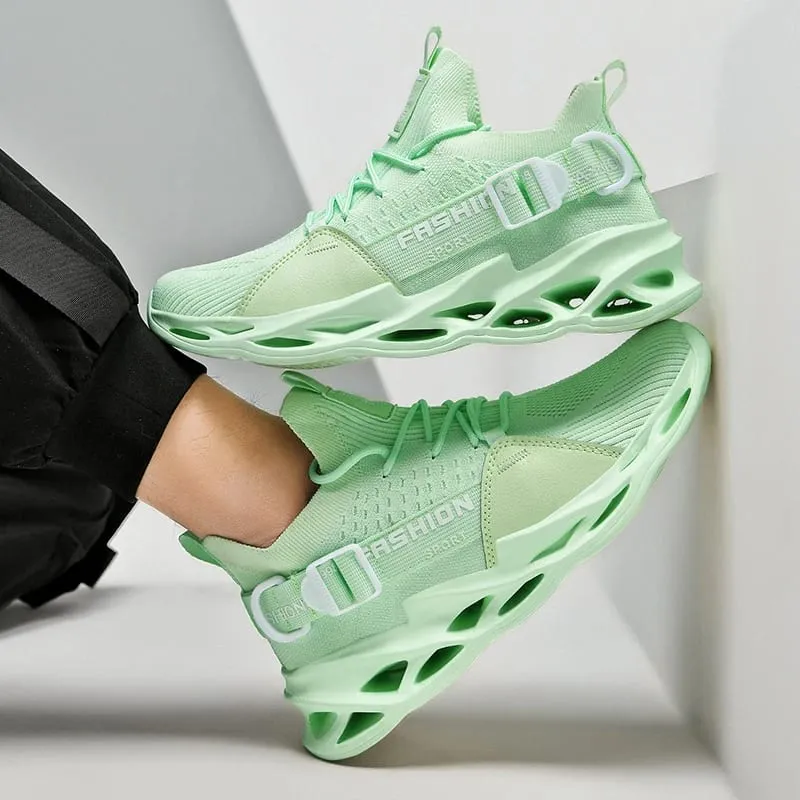 Sneakers Men Mesh Breathable Casual Men Shoes Unisex Light Soft Thick Sole Hole Couple Shoes Athletic Sneakers Women Shoes — image 6