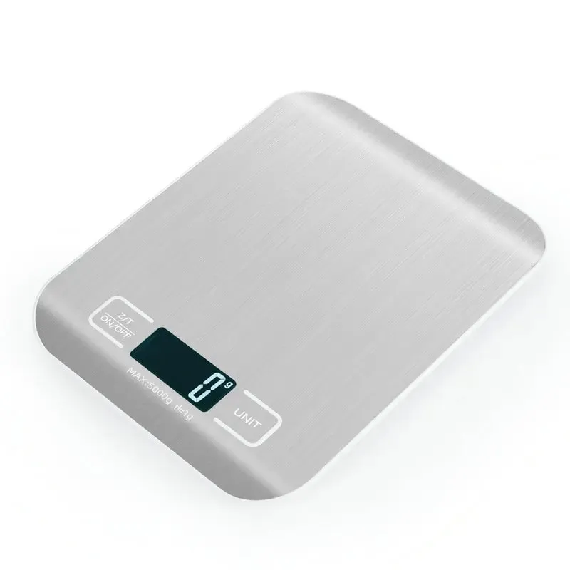 Food Scale Digital Kitchen Scale Stainless Steel Weight in Grams and Ounces for Baking Cooking and Meal Prep LCD Display Home — image 9