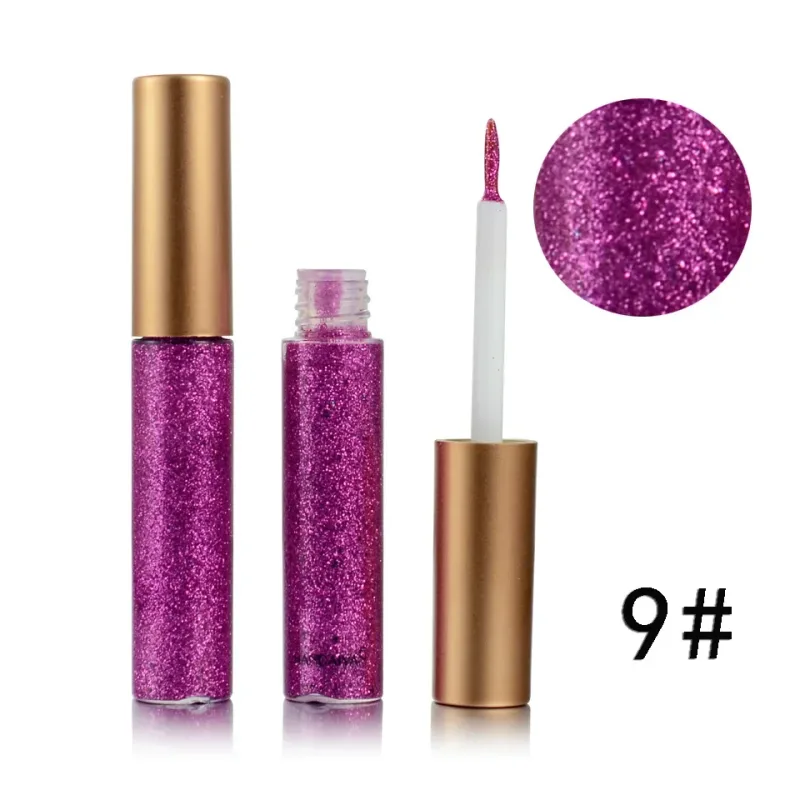 1pcs New Sexy Shining Glitter Liquid Eyeliner Pencil Diamond Shimmer Eye Liner Rose Gold Color Eyeliner Makeup for Eye Cosmetics — image 14