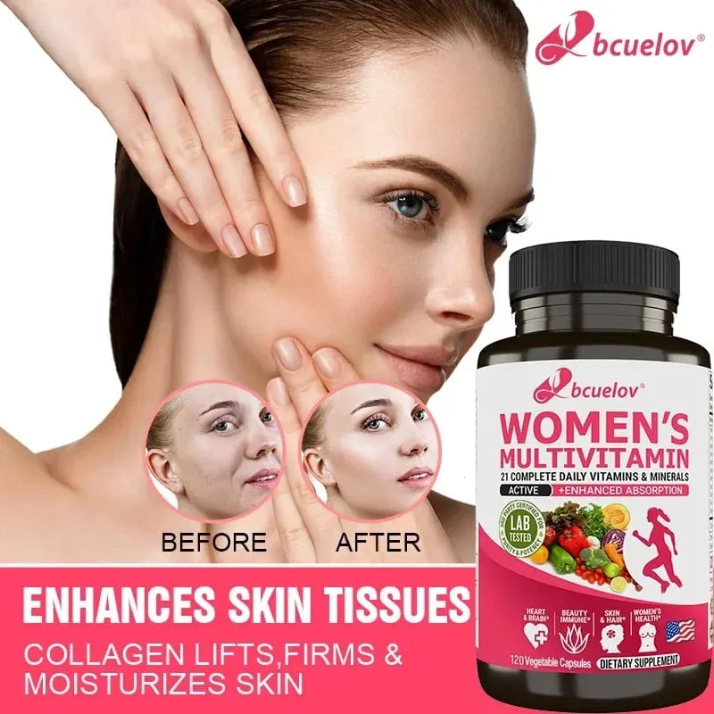 Women's Multivitamin Multimineral Supplement - Magnesium Biotin Calcium Zinc Selenium - Supports Joints Skin Nails — image 2