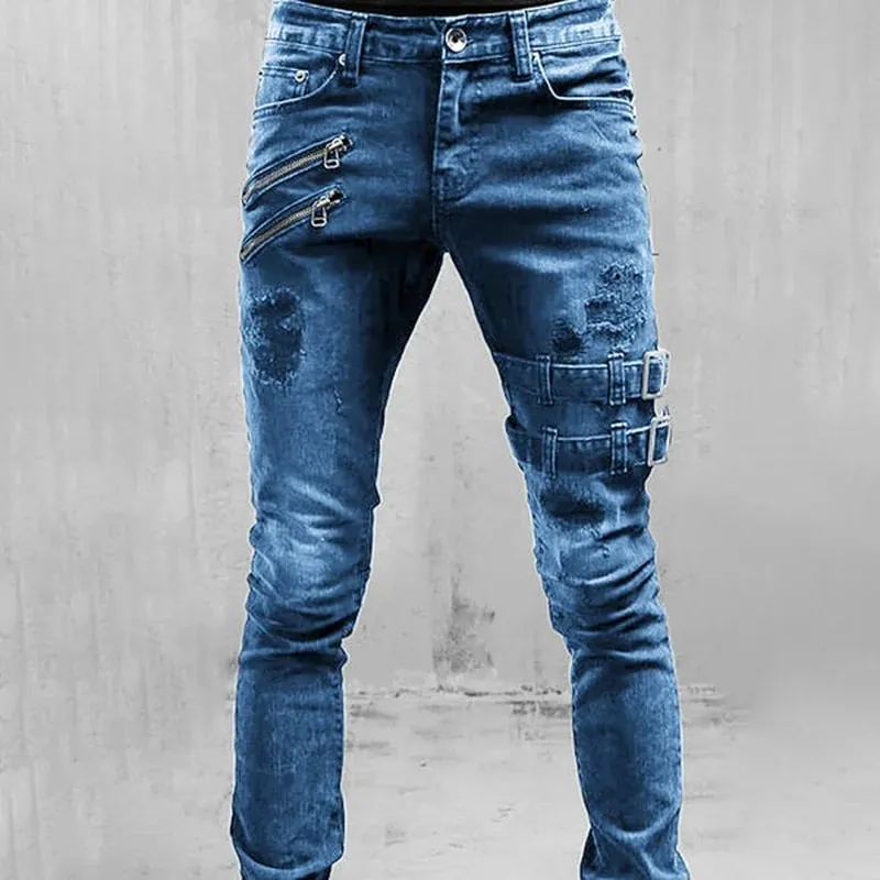 New Autumn Men Pants Casual Tactical Jeans Male Multiple Pockets Cargo Pant Casual Straight Dimem Jeans Trousers Plus Size S-4Xl — image 15