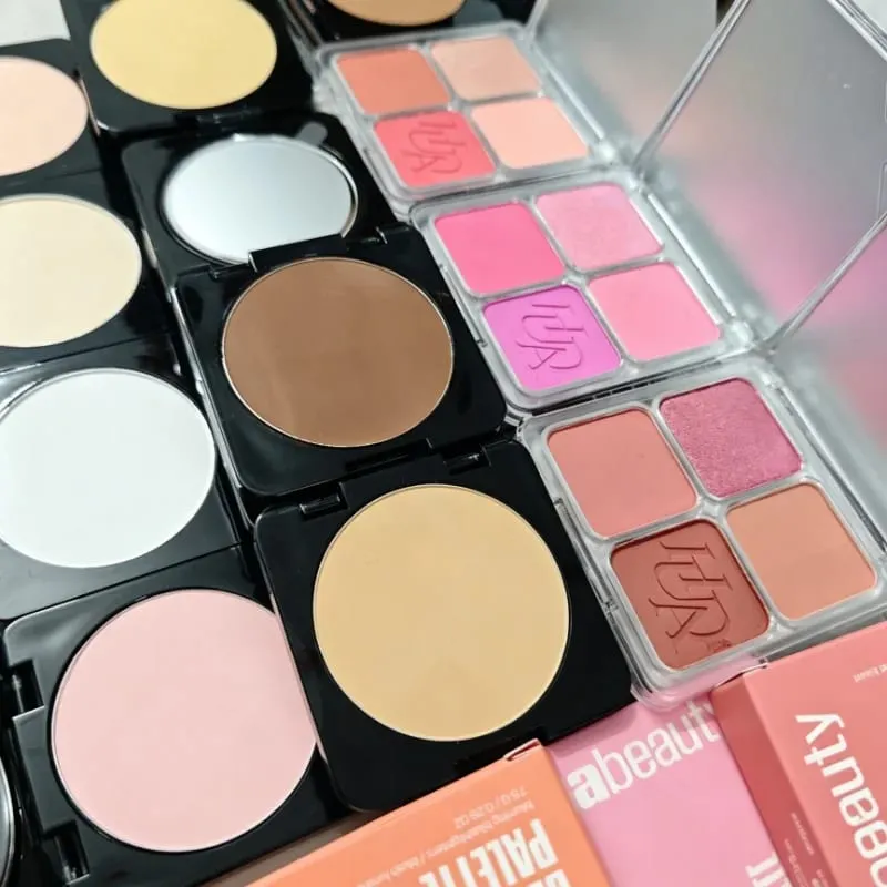 Fine Fitting 4-color Powder Powder Blusher Light Natural Dumb Shiny Durable Waterproof Sweat Resistant Blush Lip Gloss Makeup — image 3