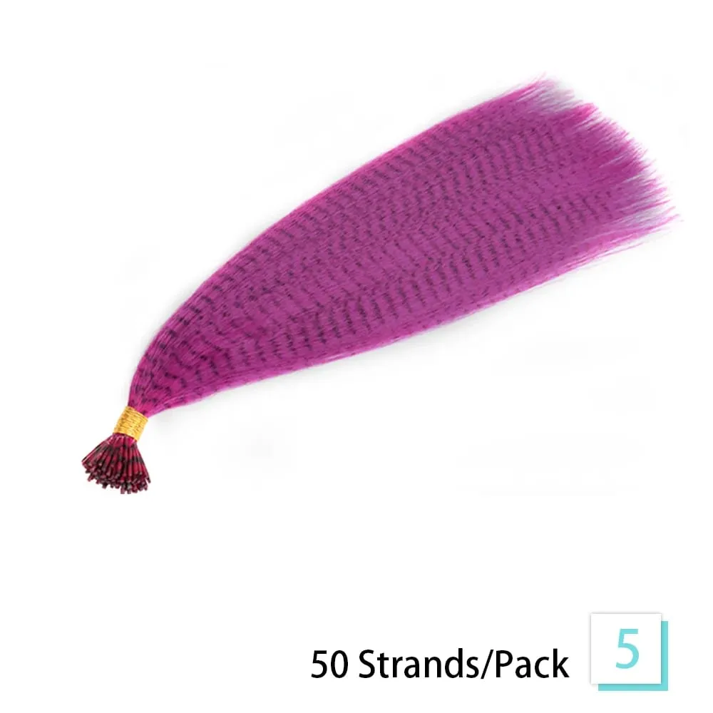 Synthetic Feather Hair Extensions 16 Inches 50strands/pack Colored Hair Extensions Colorful Hair Feathers Extensions For Women — image 11