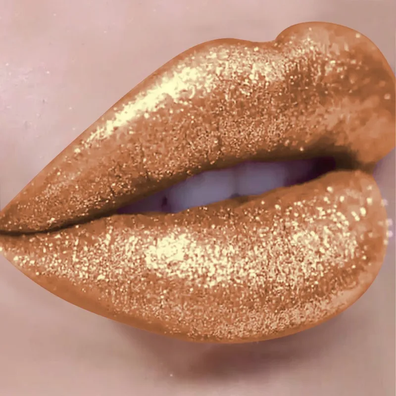 1PC Glitter Lip Gloss Long Lasting Waterproof Metallic Liquid Lipstick Pearl Shining High Pigment Lip Tint Korean Makeup Gifts — image 5