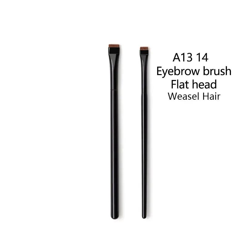 1pc Super Thin Angled liner Make up brush Eye brow Synthetic hair Makeup brushes Fine Eyebrow sharp cosmetic tools Professional