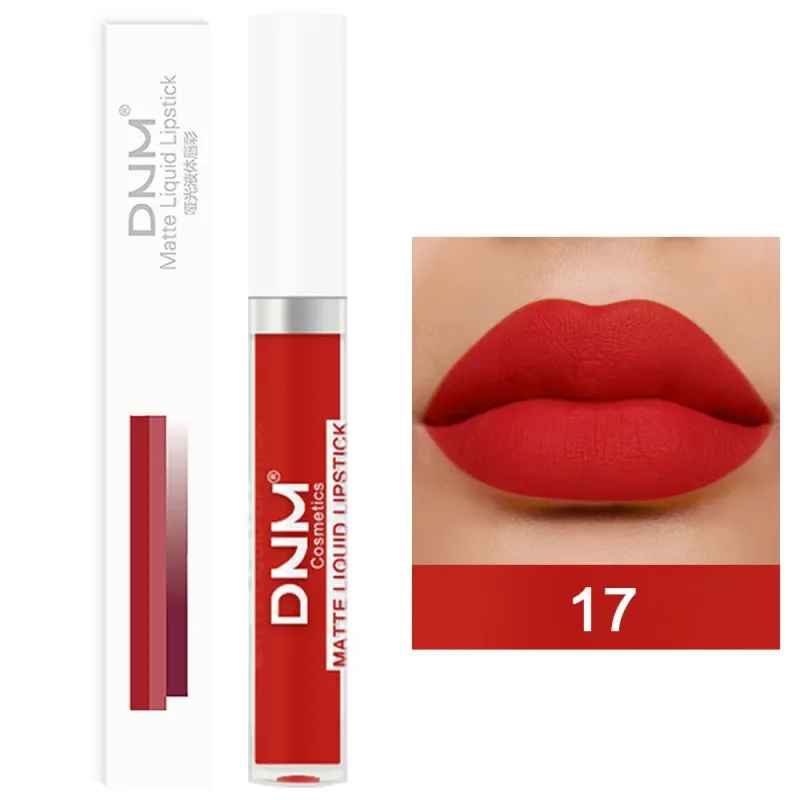 DNM 19 Warna Matte Velvet Liquid Gincu Kalis Air Tahan Lama Tidak Mudah Luntur Lipgloss Makeup Ungu Merah Bogel Tint Bibir Kosmetik