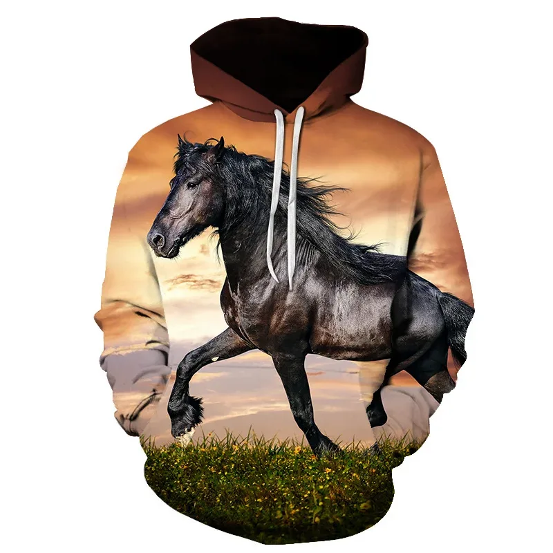Horse Win Instant Success 3D Print Hoodies Interesting implication Animal Design Men Women Streetwear Pullover Casual Sweatshirt — image 45