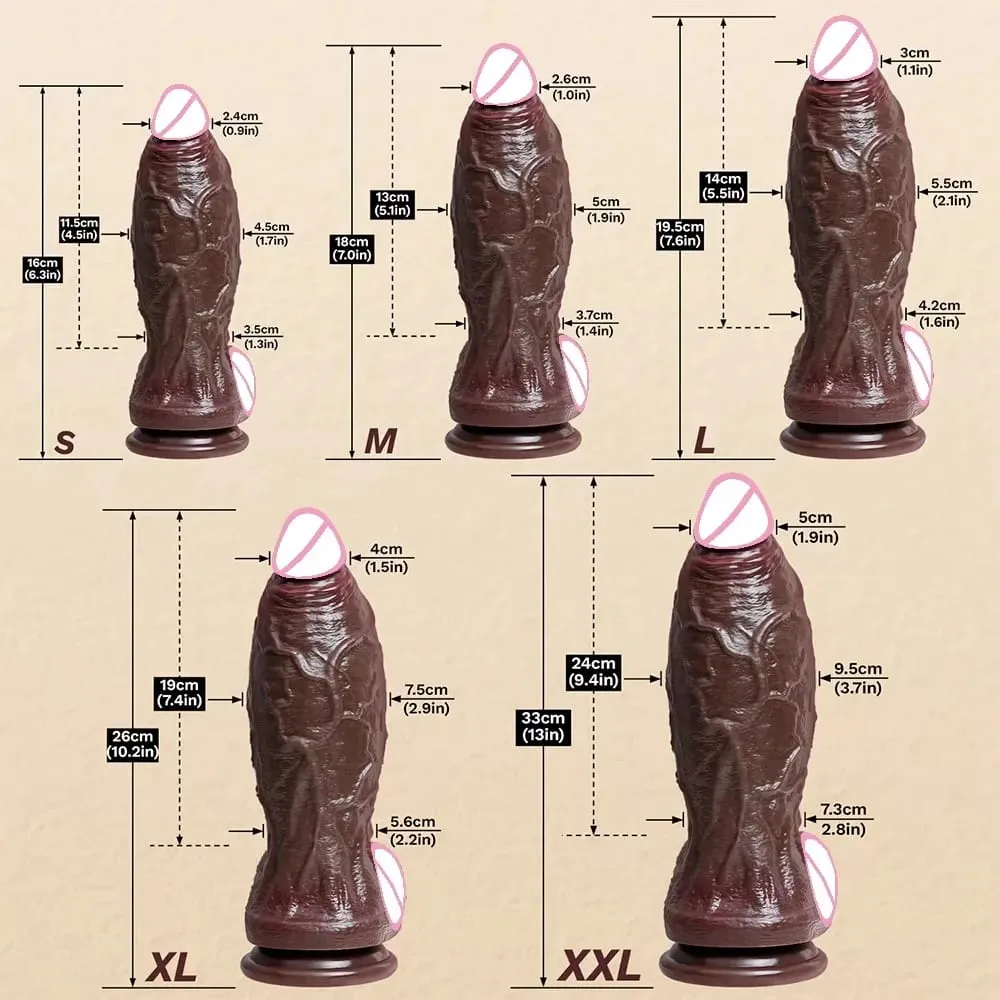 Huge Realistic Dildo fantasy long Penis Big Dick Suction Cup Dildos For Women Giant XXL anal Dildo Sex Toys For Women Men Gay — image 4