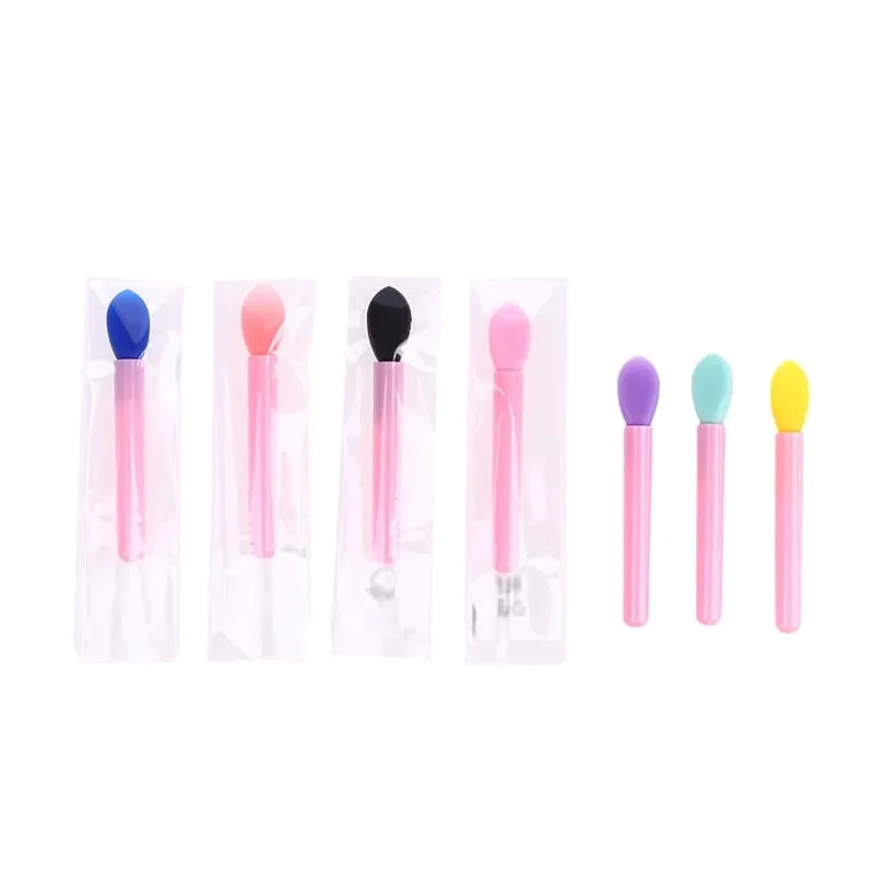 10pcs Silicone Lip Brush Set Small Makeup Brushes Lipstick Applicator Brushes For Lip Care Makeup Use — image 3