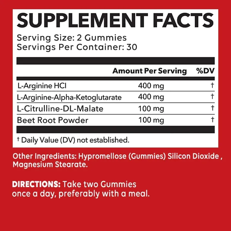 L-Arginine Supplement - Strengthens Muscles and Supports Blood Flow Circulation Nutrient Delivery and Pumping — image 3