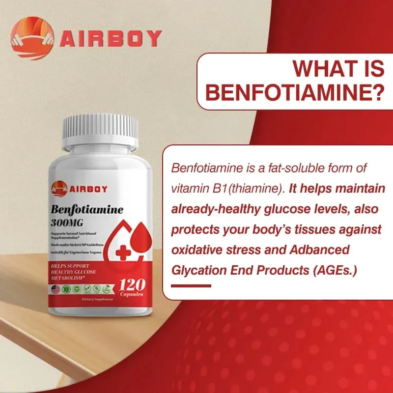 Benfotiamine - Helps Maintain Healthy Glucose Metabolism and Supports Nervous System HealthSupplements