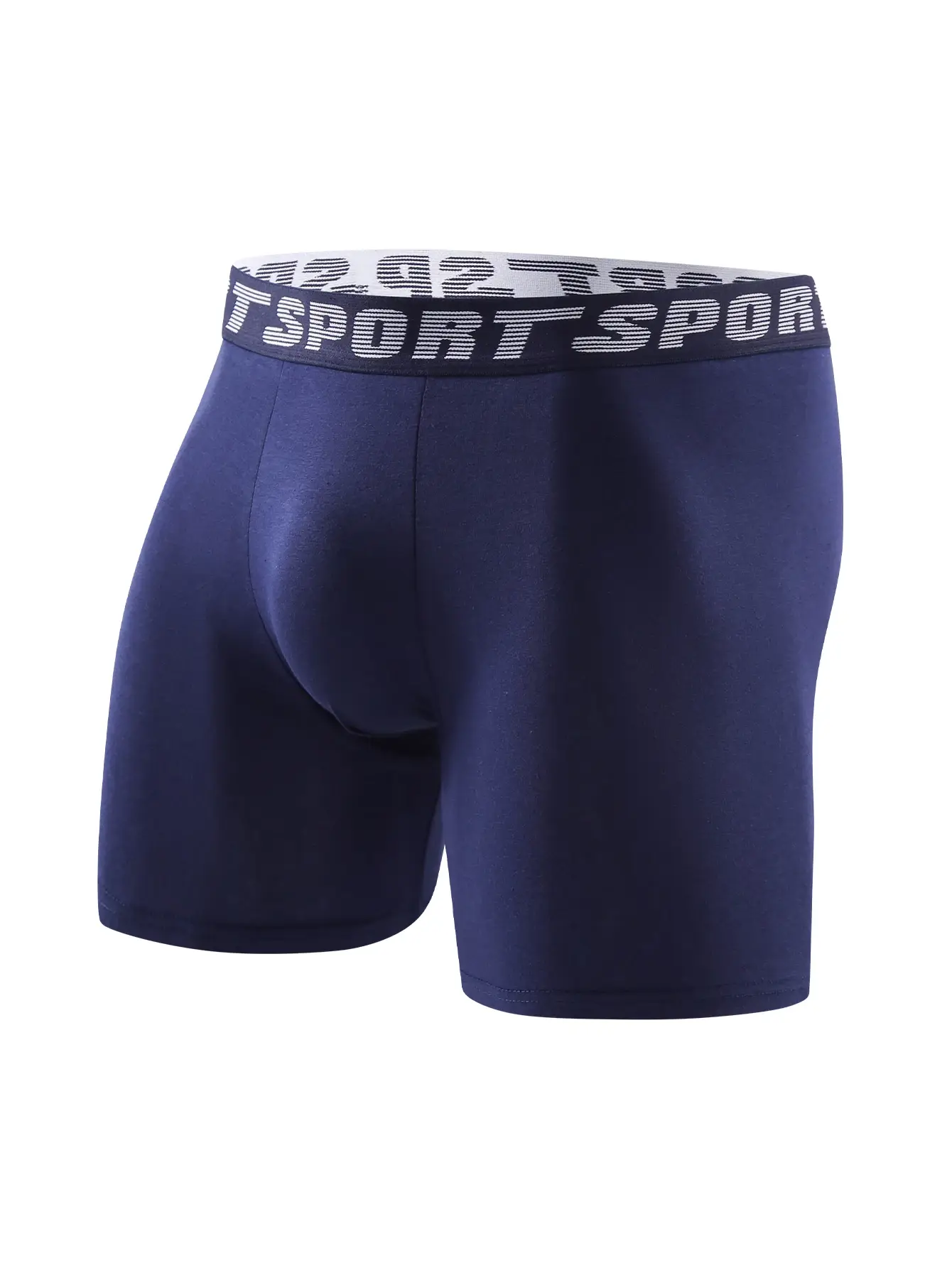 8pcs Men's Underwear Skin-friendly Comfortable Men's Long Boxer Briefs Trendy Fashionable Simple Athleisure Classic Men's Pants — image 16