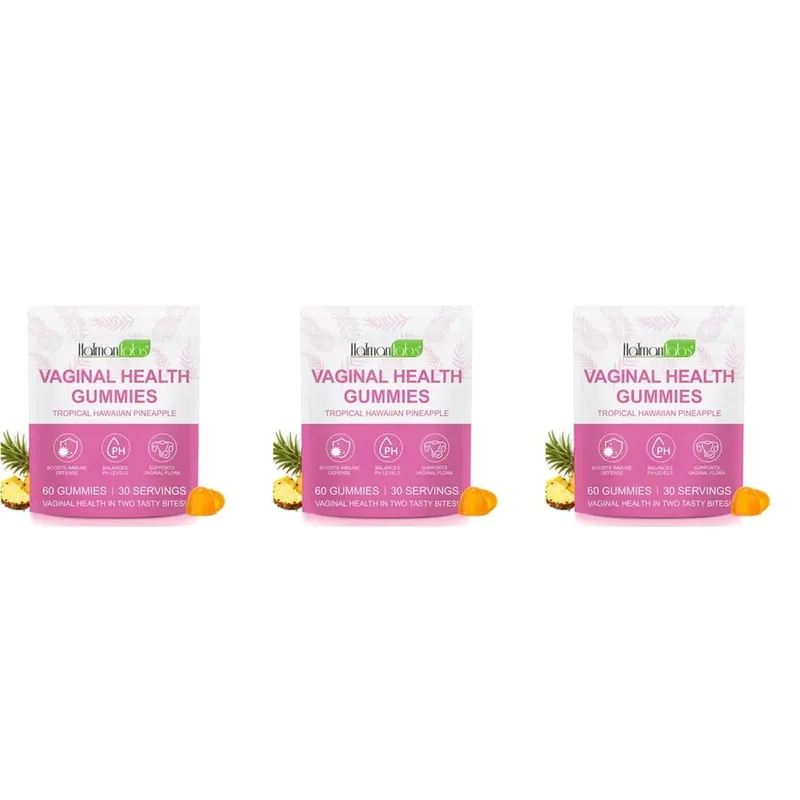 HolmanLabs Vaginal Health Gummies avec vitamine C et probiotiques soutiennent la flore vaginale aide à équilibrer les niveaux de pH 60 Gummies — image 10