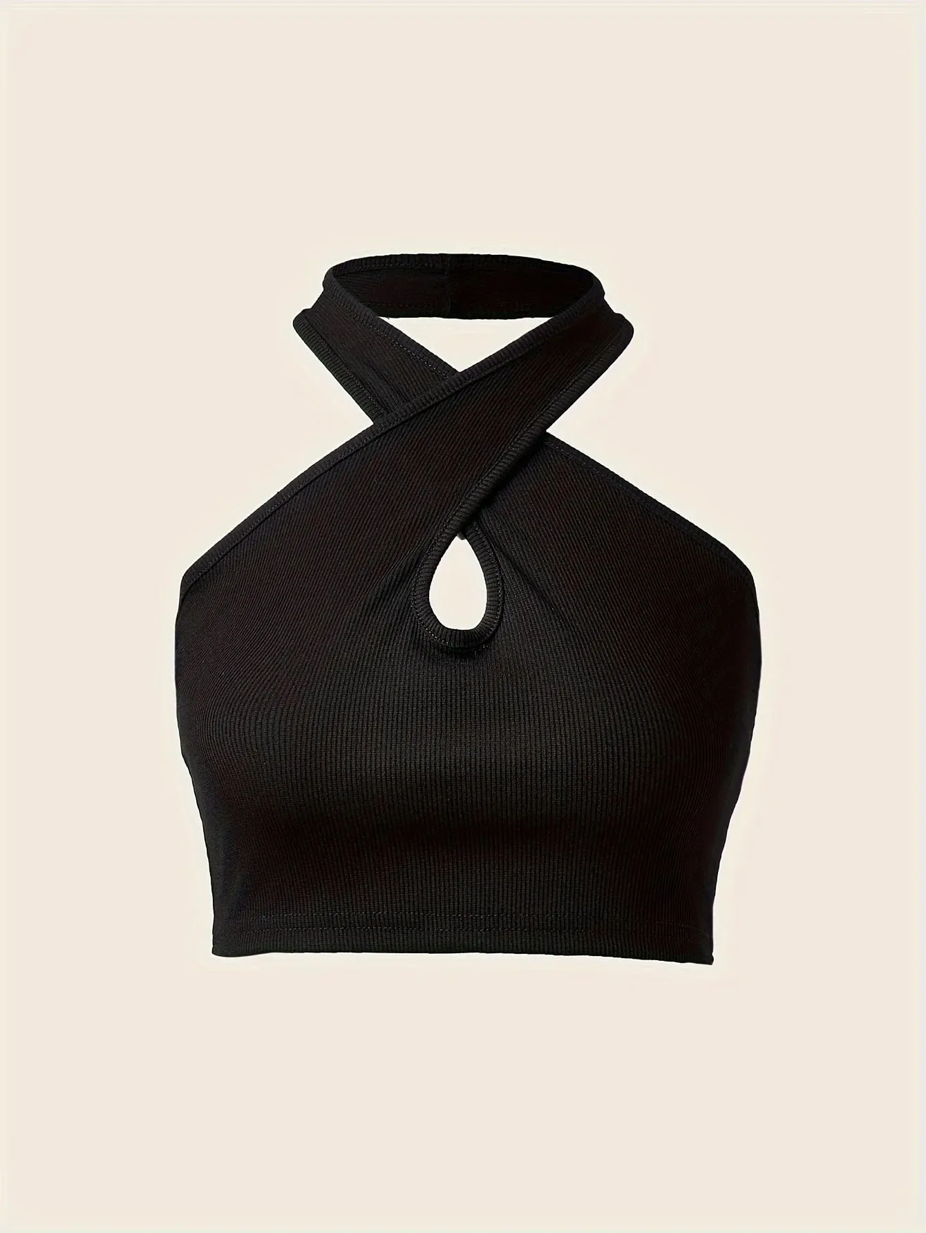 Women's New Fashionable Off-Shoulder and Backless Cross-Sling Top