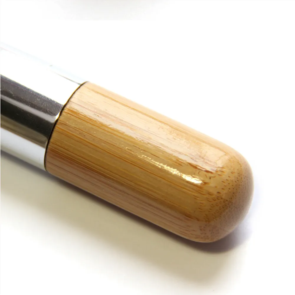 1PC Fashion Round Head Bamboo Handle Face Makeup Brush Foundation Powder Blusher Brush Cosmetic Brushes Pro Beauty Makeup Tools — image 5