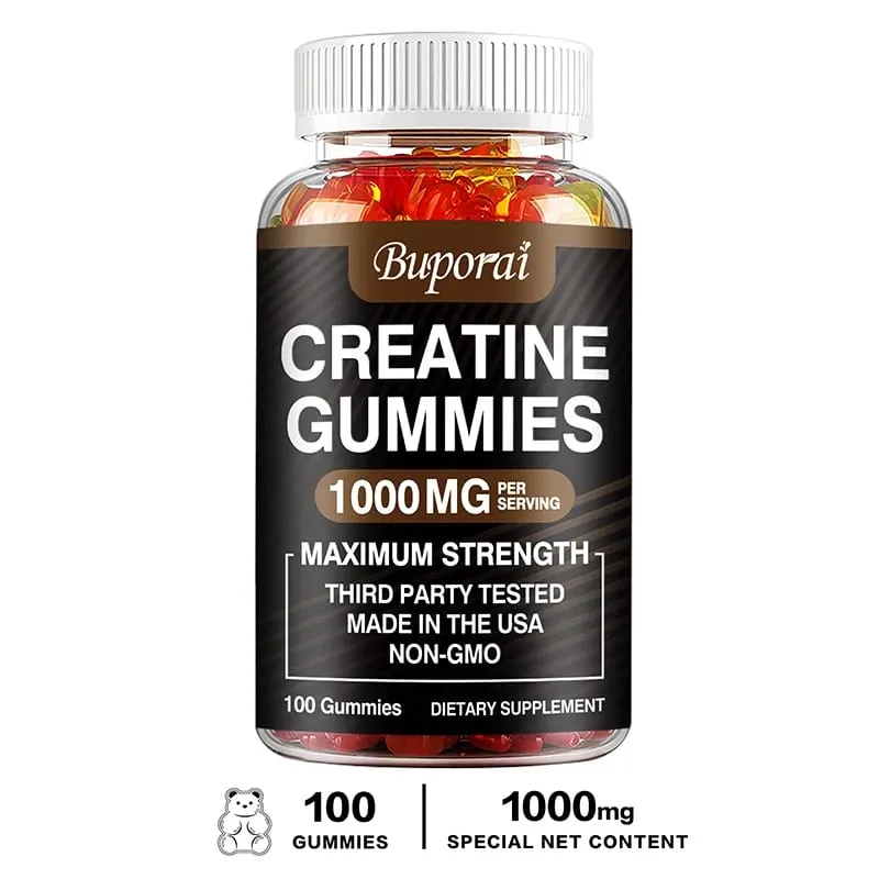 Creatine Monohydrate Gummies - Pre/post Workout Fitness Strength Muscle Building Provide Energy Supplements — image 9