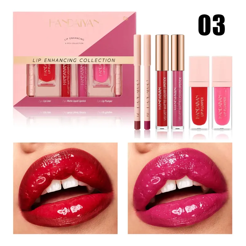 Matte Liquid Lipstick 6Pcs Set Waterproof Long Lasting Lip Plumper Hydrated Non Fade Makeup Gift Collection — image 9