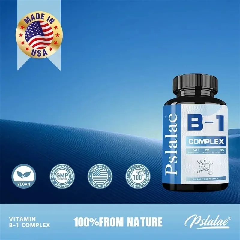 Vitamin B1 Complex - Fatigue Digestion Stress Mood Formula Boosts Energy and Metabolism — image 3