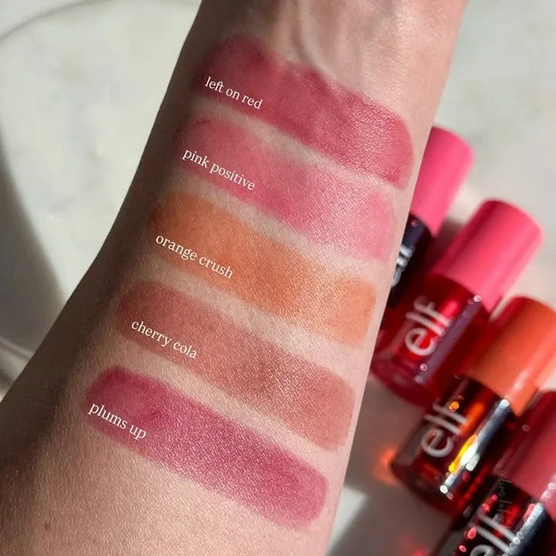 Popular Elf Brand Portable Fruit Flavor Lip Gloss Thin Hydrating Nourishing Repairing Improve Lip Lines Tinted Lip Balm Cosmetic