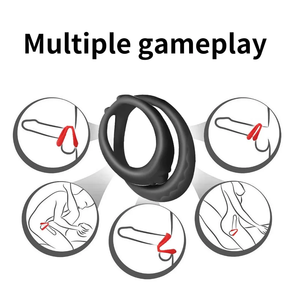No Vibrator Silicone Extended Penis Sleeve Delay Ejaculation Dildo Anal Plug Sex Toys For Men 18 Adult Women Couple Sex Products — image 3