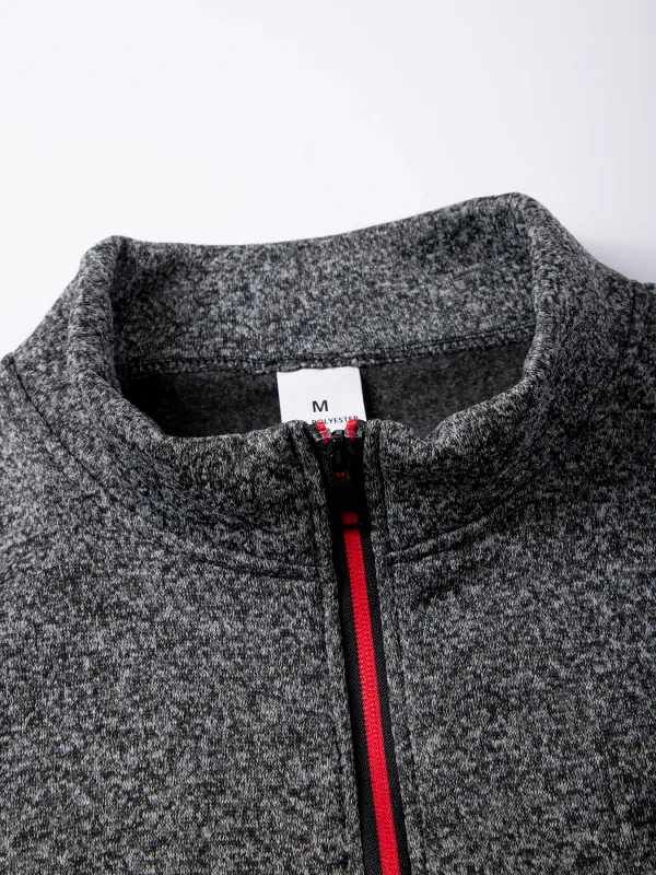 Men Sweatshirts Spring Thicker Pullover Half Zipper Pullover for Male Hoody Outdoor Sweatshir Autumn Solid Color Turtleneck Swea — image 18