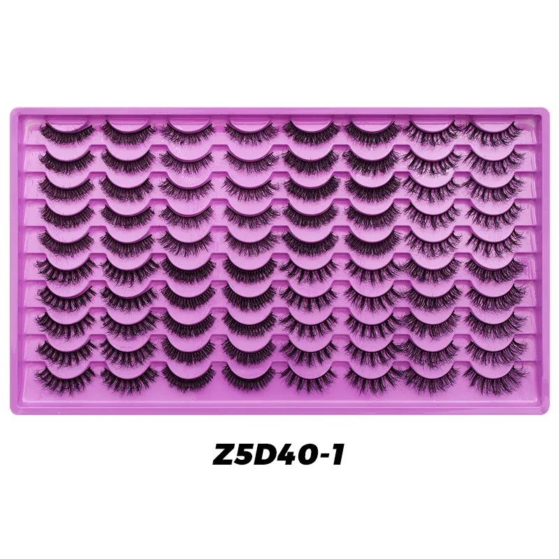 40 Pairs Volume Strip Lashes Faux Mink False Eyelashes Kit Cosmetics Soft Fake Volume Eyelash Extensions Wholesale