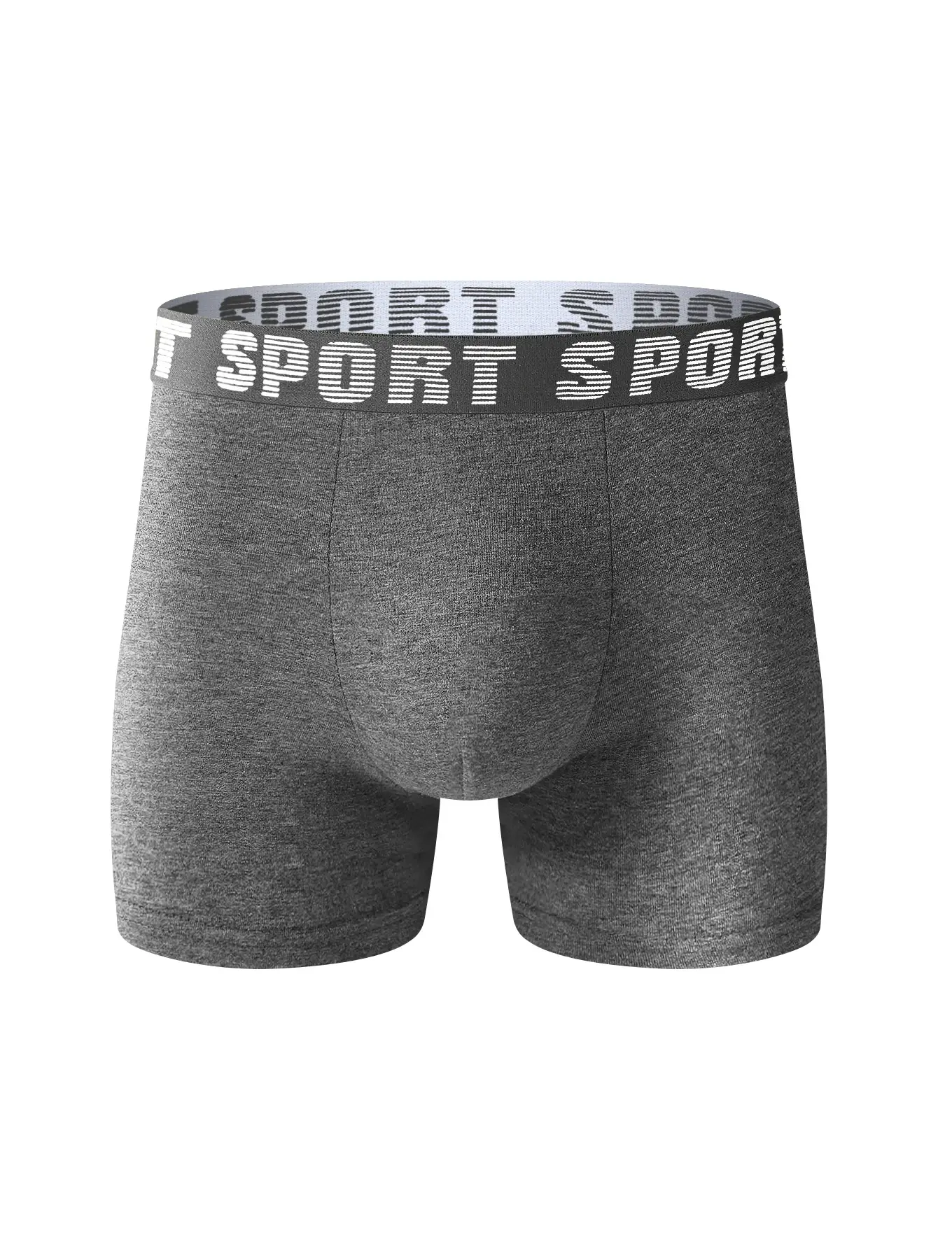 8pcs Men's Underwear Skin-friendly Comfortable Men's Long Boxer Briefs Trendy Fashionable Simple Athleisure Classic Men's Pants — image 9