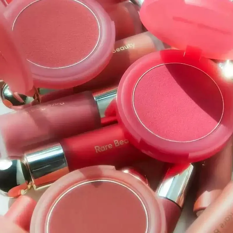 Autumn Rare Beauty Cream‑to‑powder Liquid Blush Mashed‑potato Texture Highlight Mirror Easy‑to‑apply Long‑lasting Blush Cream — image 3