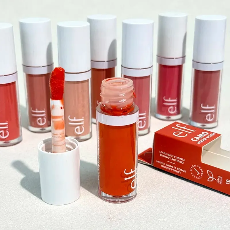 Hot Elf Brand Latest Style Multicolored Liquid Powder Blusher Highlight Contour Stick Long-Lasting Natural Cheek Rouge Cosmetics — image 4