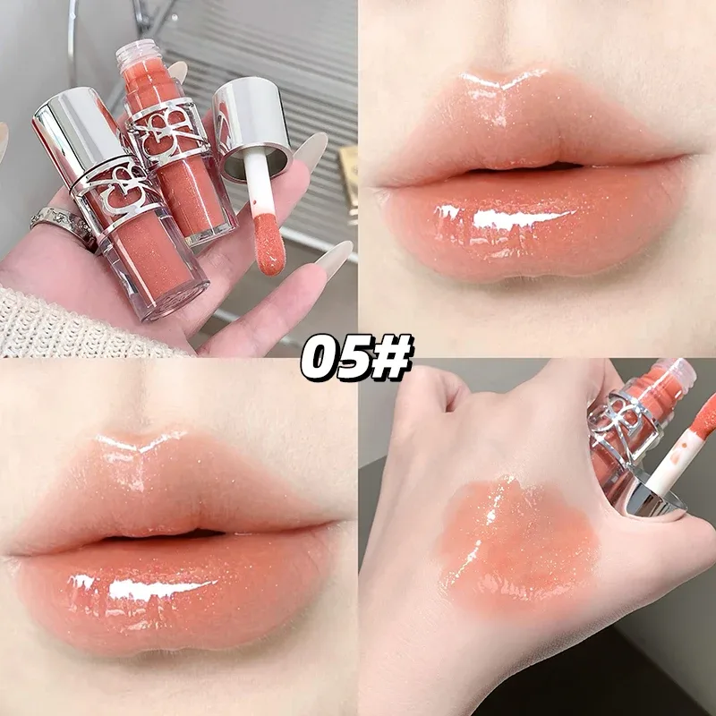 Gege Bear Glittering Mirror Lip Glaze Watery Shimmering Light Lip Gloss Makeup 8 Colors Hydrating Moisturizing Long Lasting — image 13