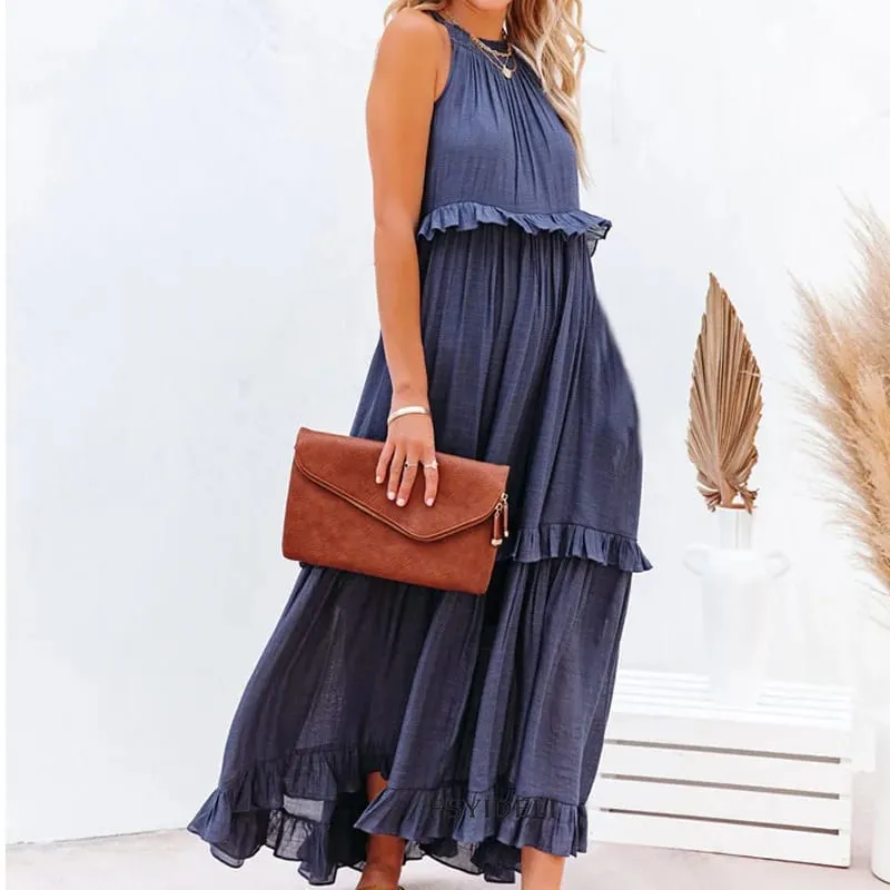 Lotus leaf edge dresses for women — image 13