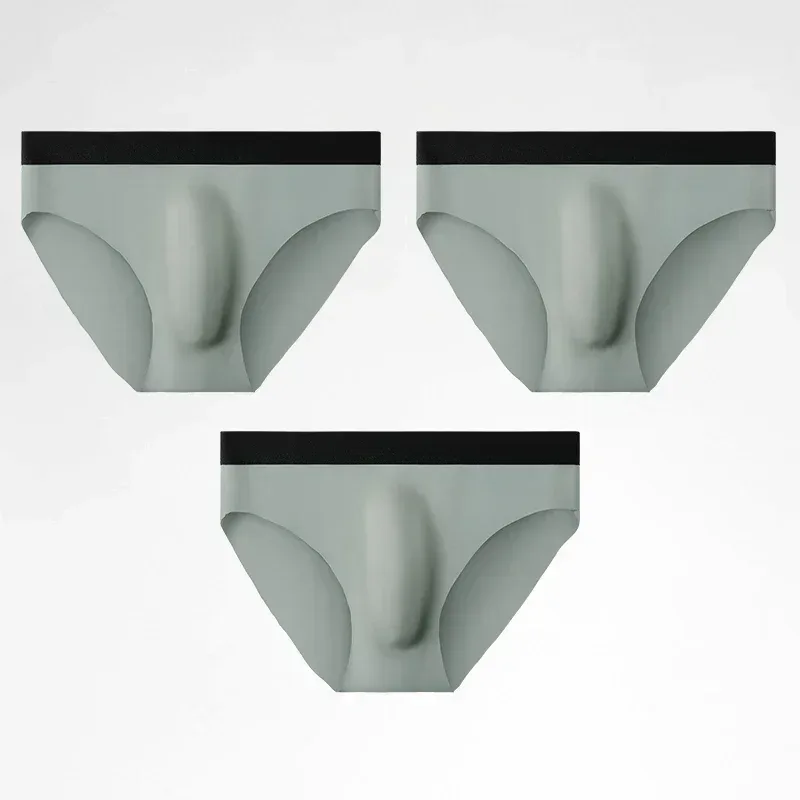 3PC Ice silk texture briefs, super cool on the skin in summer, enjoy the silky touch — image 35