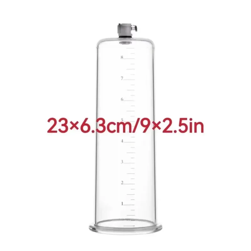 Acrylic Penis Pump Accessories Vacuum Penis Enlargement Device Masturbation Vacuum Pump Flange Pump Penis Cylinder Set Sex Toys — image 9
