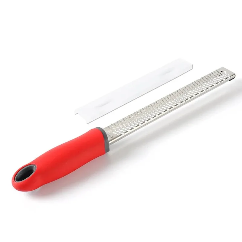 Stainless Steel Cheese Grater & Lemon Zester with Protect Cover Chocolate Fruit Grater Slicer Four Colors Optional Kitchen Tool