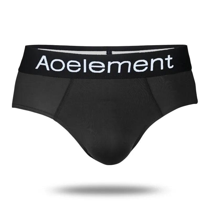 Men's underwear triangle shorts ice silk fashion breathable sexy thin U convex bottom pants youth low waist triangle shorts head