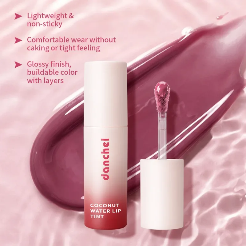 Coconut Water Lip Tint Long-lasting Hydration Flawless Full Color Glossy Finish Non-Sticky Waterproof Smudge-Resistant Lip Tint — image 7