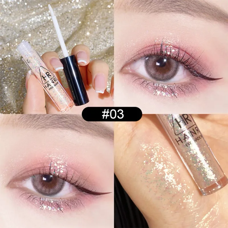 Pearlescent Fine Shimmering Eye Shadow Liquid Waterproof Eye Makeup Brightening Liquid Pearlized Eyeshadow Glitter — image 9